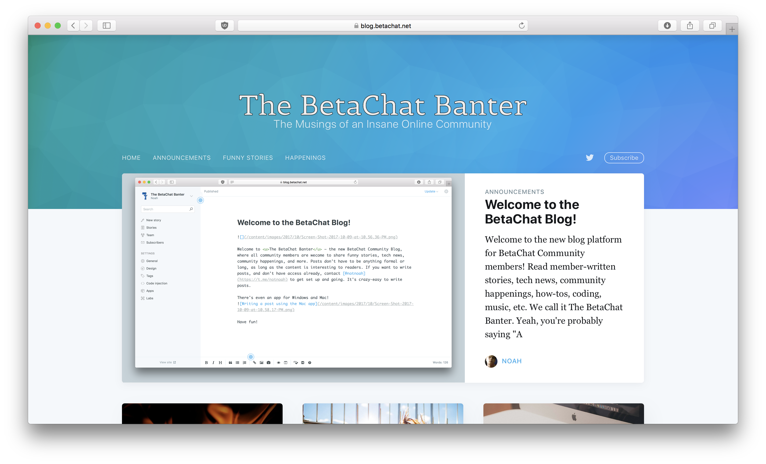 Welcome to the BetaChat Blog!